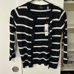 Black and white cardigan